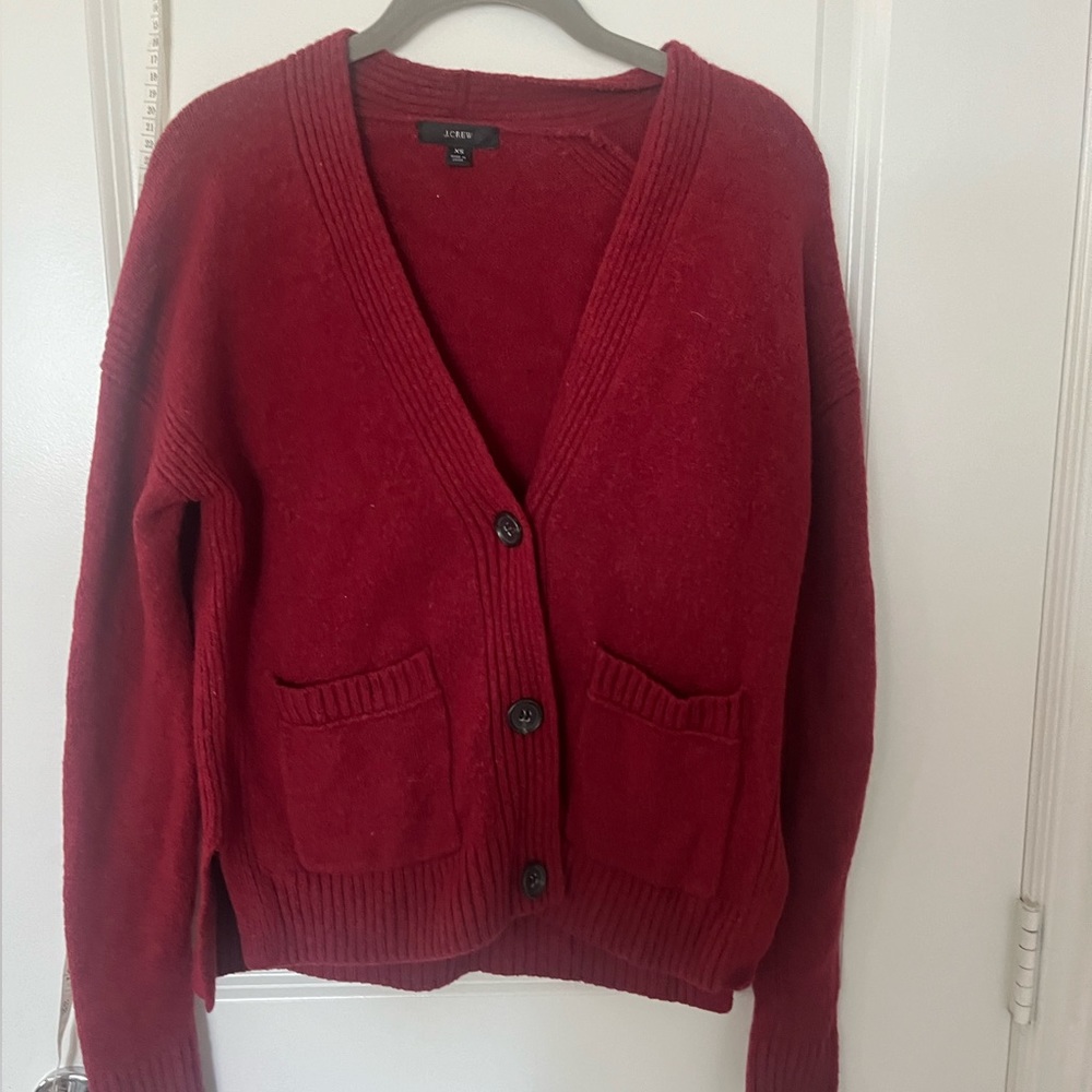 J. CREW  Button Cardigan - Women | Color: Red | Size: XS